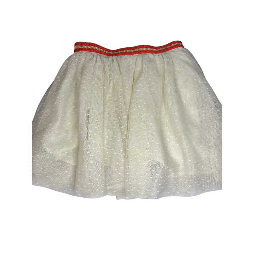 Gymboree white tulle skirt size 5-6